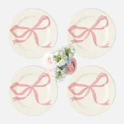 Starter Plates | Crockery Sets<Mrs. Alice Harley's Bow Starter Plates (Set of 4)
