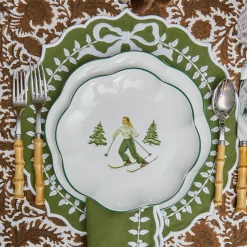 Starter Plates | Crockery Sets<Mrs. Alice Heidi & Hans Skier Starter Plates (Set of 4)