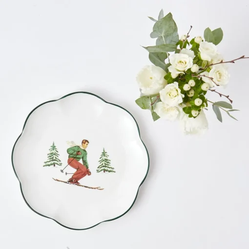 Starter Plates | Crockery Sets<Mrs. Alice Heidi & Hans Skier Starter Plates (Set of 4)