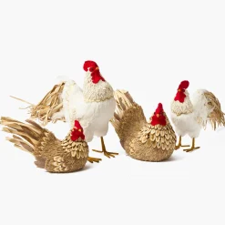 Spring Decorations<Mrs. Alice Henrietta the Brown Hen (Pair) - 21cm