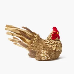 Spring Decorations<Mrs. Alice Henrietta the Brown Hen (Pair) - 21cm