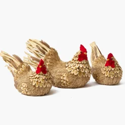 Spring Decorations<Mrs. Alice Henrietta the Brown Hen (Pair) - 21cm