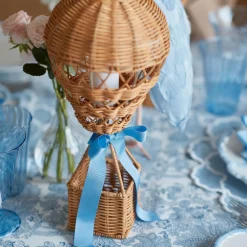 Rechargeable Table Lamps | Lamp Stands<Mrs. Alice Hot Air Balloon Rechargeable Lamp with Blue Bow