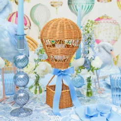 Rechargeable Table Lamps | Lamp Stands<Mrs. Alice Hot Air Balloon Rechargeable Lamp with Blue Bow