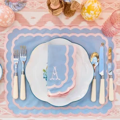 Placemats<Mrs. Alice Isla Blue & Pink Placemats (Set of 4)