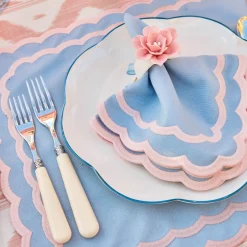 Placemats<Mrs. Alice Isla Blue & Pink Placemats (Set of 4)
