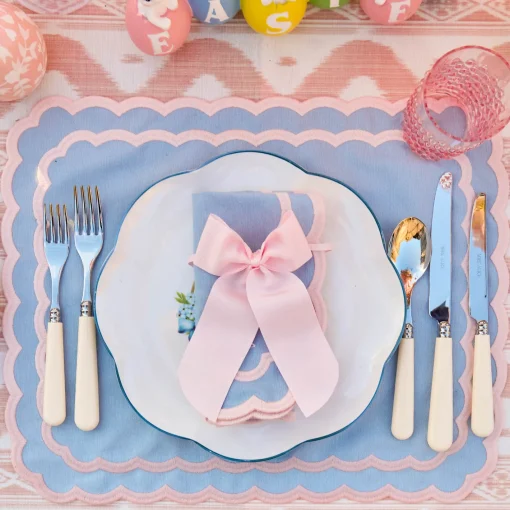 Placemats<Mrs. Alice Isla Blue & Pink Placemats (Set of 4)