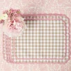 Placemats<Mrs. Alice Isla Putty & Pink Gingham Placemats (Set of 4)