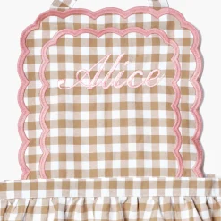 Mrs. Alice Monogram | Monogrammable Gifts<Mrs. Alice Isla Putty & Pink Gingham Apron