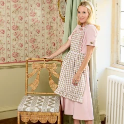 Mrs. Alice Monogram | Monogrammable Gifts<Mrs. Alice Isla Putty & Pink Gingham Apron