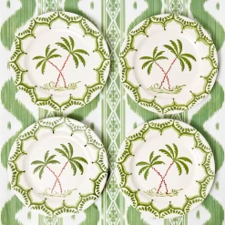 Summer Crockery | Starter Plates<Mrs. Alice Jardin de Palmier Starter Plates (Set of 4)
