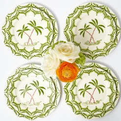 Summer Crockery | Starter Plates<Mrs. Alice Jardin de Palmier Starter Plates (Set of 4)