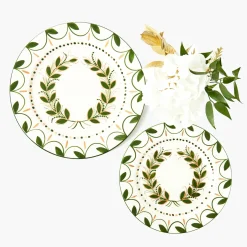 Starter Plates<Mrs. Alice Josephine Olive & Gold Garland Starter Plate