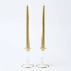 Summer Candleware | Candle Holders<Mrs. Alice Joy Gold Fluted Candle Holder (Pair)