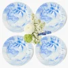 Summer Crockery | Dinner Plates<Mrs. Alice Julia Blue Marbled Dinner Plate (Set of 4)