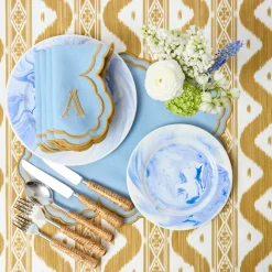 Summer Crockery | Starter Plates<Mrs. Alice Julia Blue Marbled Starter Plate