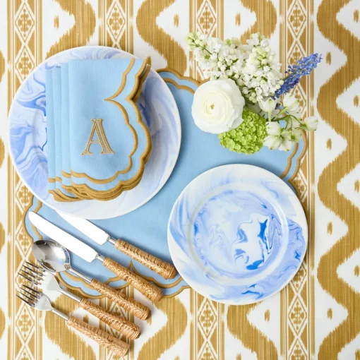 Summer Crockery | Starter Plates<Mrs. Alice Julia Blue Marbled Starter Plate