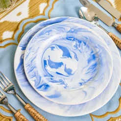 Summer Crockery | Starter Plates<Mrs. Alice Julia Blue Marbled Starter Plate