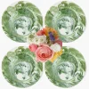 Summer Crockery | Dinner Plates<Mrs. Alice Julia Green Marbled Dinner Plates (Set of 4)