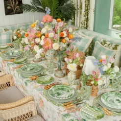 Summer Crockery | Crockery Sets<Mrs. Alice Julia Green Marbled Dinner & Starter Plates (Set of 8)