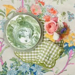 Summer Crockery | Crockery Sets<Mrs. Alice Julia Green Marbled Dinner & Starter Plates (Set of 8)