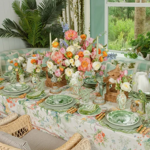 Summer Crockery | Crockery Sets<Mrs. Alice Julia Green Marbled Dinner & Starter Plates (Set of 8)