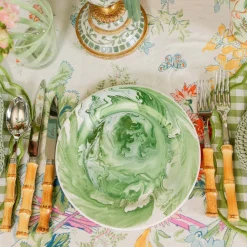 Summer Crockery | Starter Plates<Mrs. Alice Julia Green Marbled Starter Plate