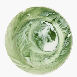 Summer Crockery | Starter Plates<Mrs. Alice Julia Green Marbled Starter Plate