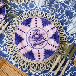 Dinner Plates<Mrs. Alice Kamari Pink & Blue Dinner Plate