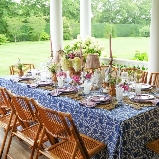 Dinner Plates<Mrs. Alice Kamari Pink & Blue Dinner Plate