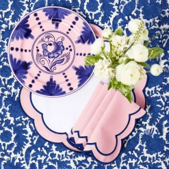 Dinner Plates<Mrs. Alice Kamari Pink & Blue Dinner Plate