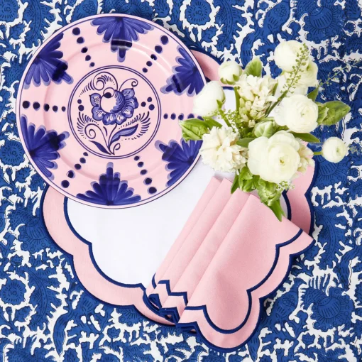 Dinner Plates<Mrs. Alice Kamari Pink & Blue Dinner Plate
