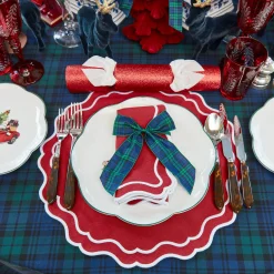 Napkins | Mrs. Alice Monogram<Mrs. Alice Katherine Berry Red Napkins (Set of 4)