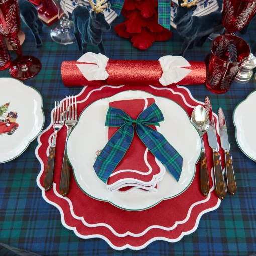 Napkins | Mrs. Alice Monogram<Mrs. Alice Katherine Berry Red Napkins (Set of 4)