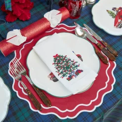 Placemats<Mrs. Alice Katherine Berry Red Placemats (Set of 4)