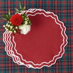 Placemats<Mrs. Alice Katherine Berry Red Placemats (Set of 4)