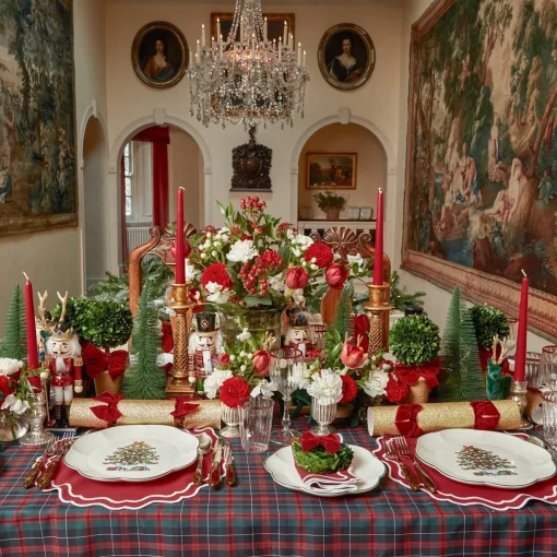 Placemats<Mrs. Alice Katherine Berry Red Placemats (Set of 4)