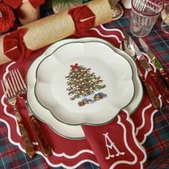 Table Linen Sets | Mrs. Alice Monogram<Mrs. Alice Katherine Berry Red Placemats & Napkins (Set of 4)