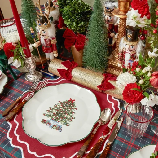 Placemats<Mrs. Alice Katherine Berry Red Placemats (Set of 4)