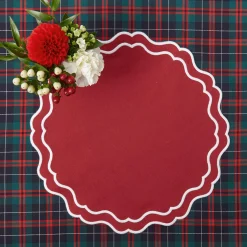Placemats<Mrs. Alice Katherine Berry Red Placemats (Set of 4)
