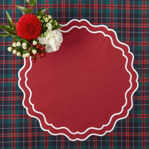 Placemats<Mrs. Alice Katherine Berry Red Placemats (Set of 4)