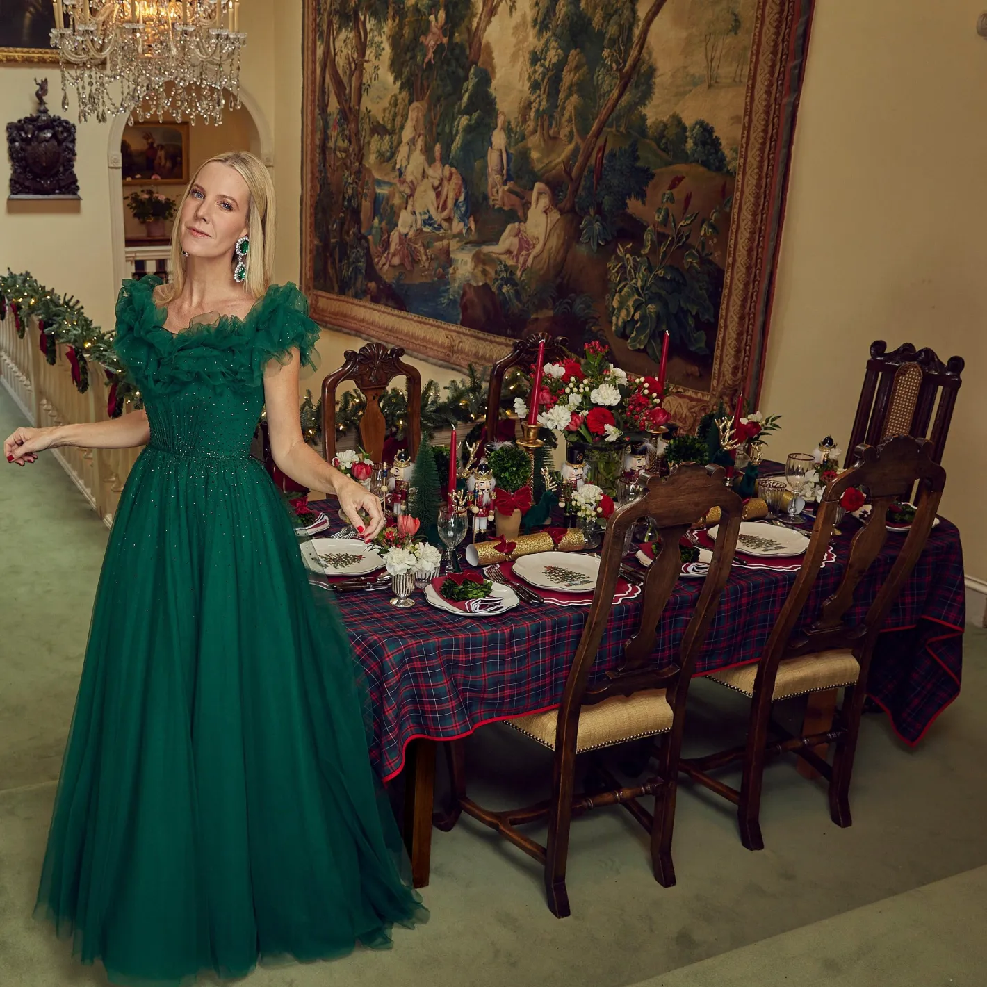 Table Linen Sets | Mrs. Alice Monogram<Mrs. Alice Katherine Berry Red Placemats & Napkins (Set of 4)