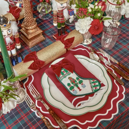 Placemats<Mrs. Alice Katherine Berry Red Placemats (Set of 4)