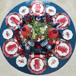 Placemats<Mrs. Alice Katherine Berry Red Placemats (Set of 4)