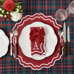 Placemats<Mrs. Alice Katherine Berry Red Placemats (Set of 4)