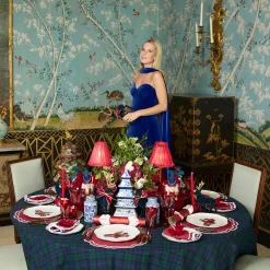 Table Linen Sets | Mrs. Alice Monogram<Mrs. Alice Katherine Berry Red Placemats & Napkins (Set of 4)