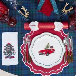 Placemats<Mrs. Alice Katherine Berry Red Placemats (Set of 4)