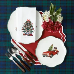Placemats<Mrs. Alice Katherine Berry Red Placemats (Set of 4)