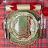 Table Linen Sets | Mrs. Alice Monogram<Mrs. Alice Katherine Green & Red Placemats & Napkins (Set of 4)