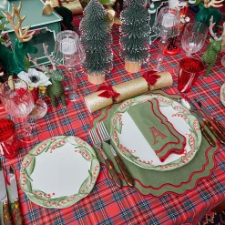 Placemats<Mrs. Alice Katherine Green & Red Placemats (Set of 4)
